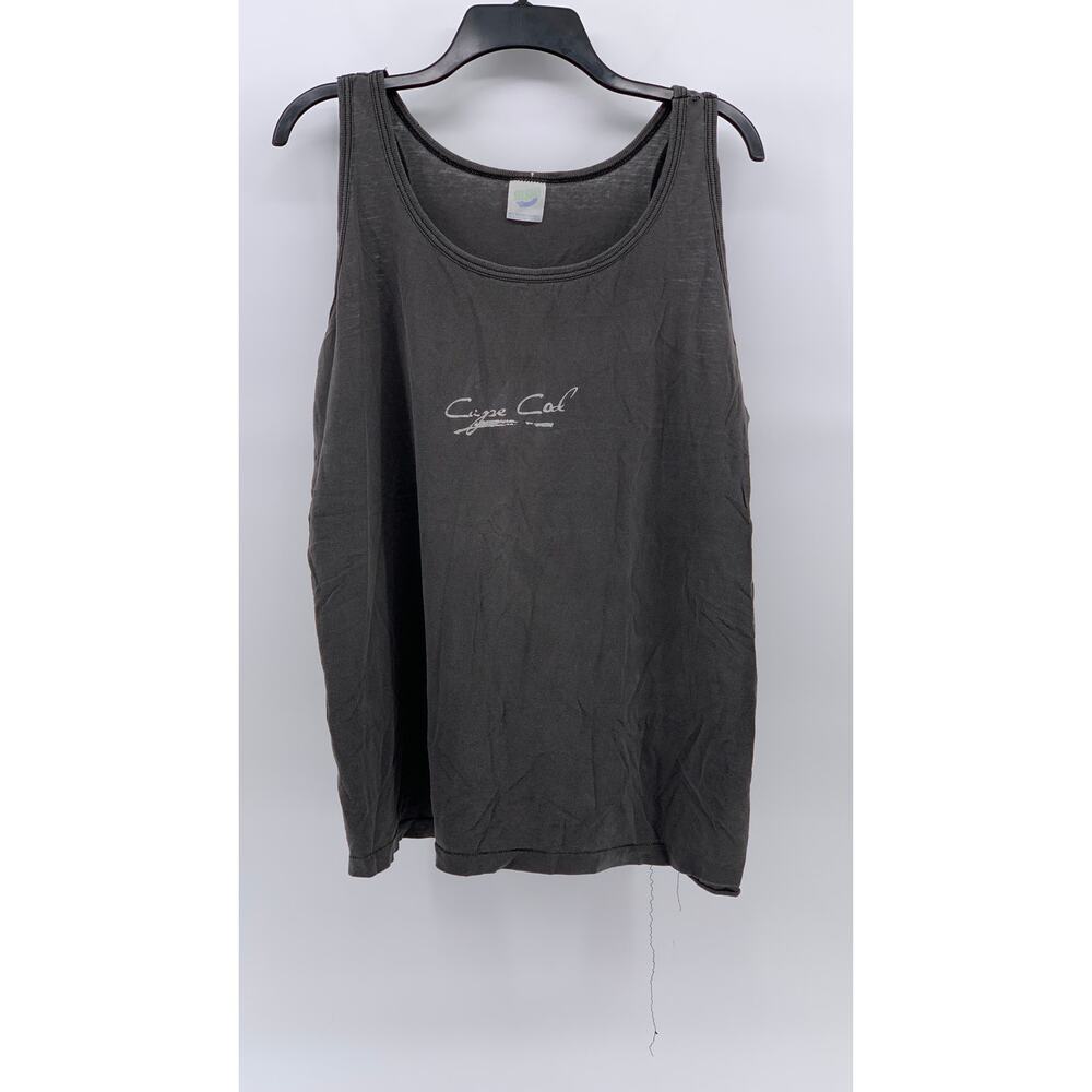 SEASONS Men's Gray Distressed Cape Cod Logo Scoop-Neck Pullover Tank SZ M